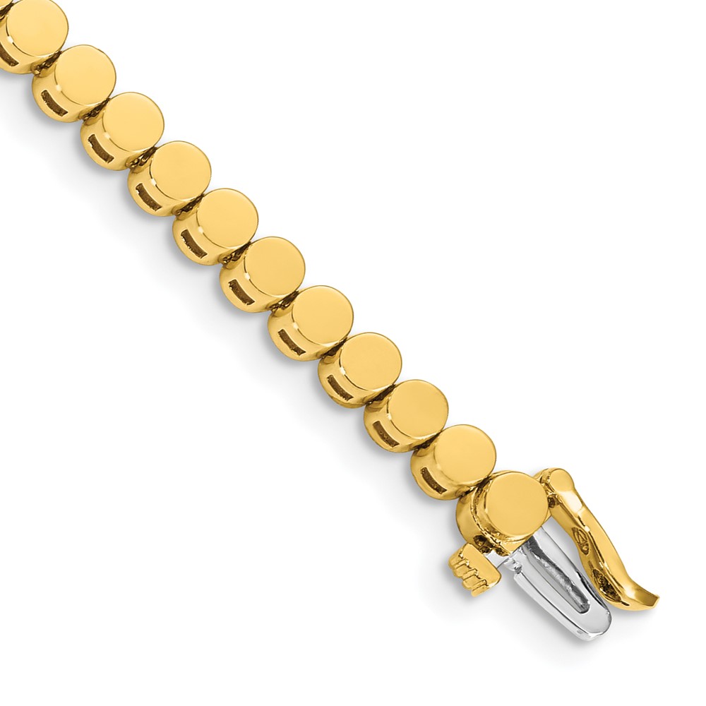 14k Holds 47 Stones up to 2.75mm Round Add-a-Diamond 7 inch Bracelet (X858)