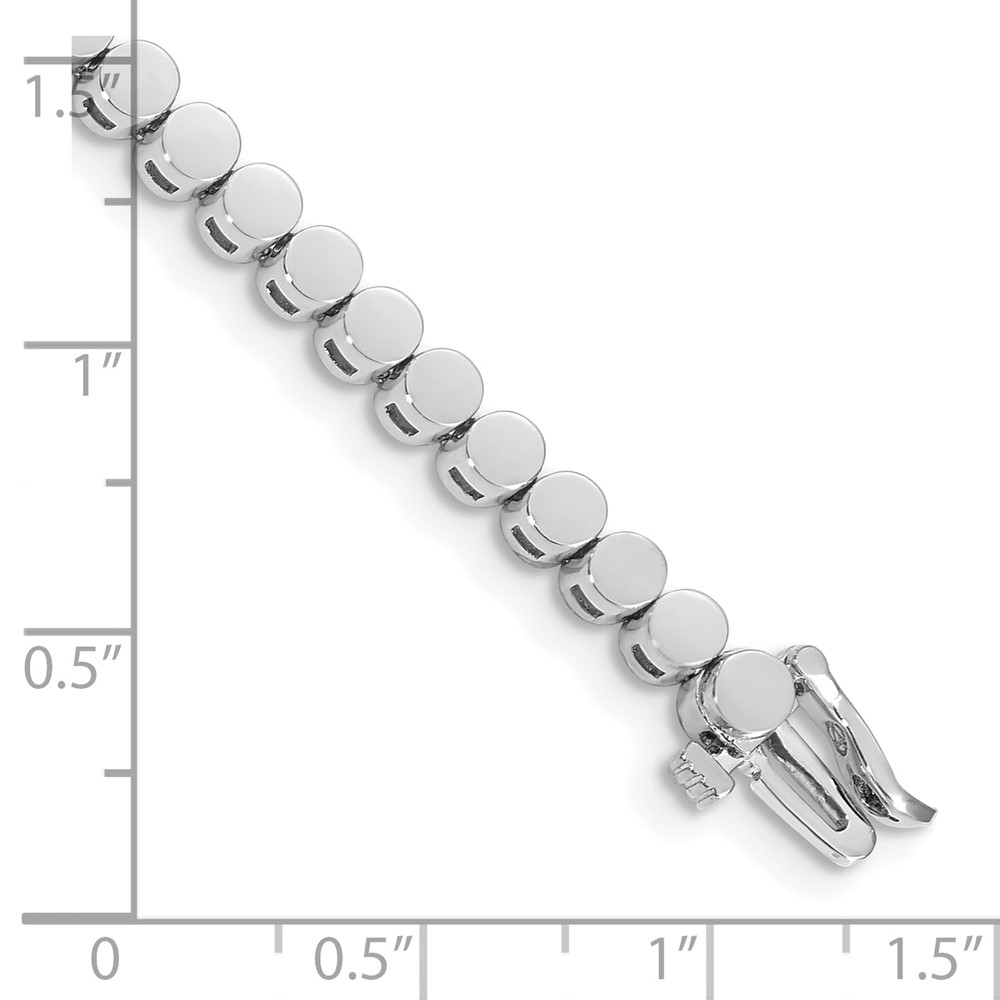 14k White Gold Holds 47 Stones up to 2.75mm Round Add-a-Diamond 7 inch Bracelet (X858W)
