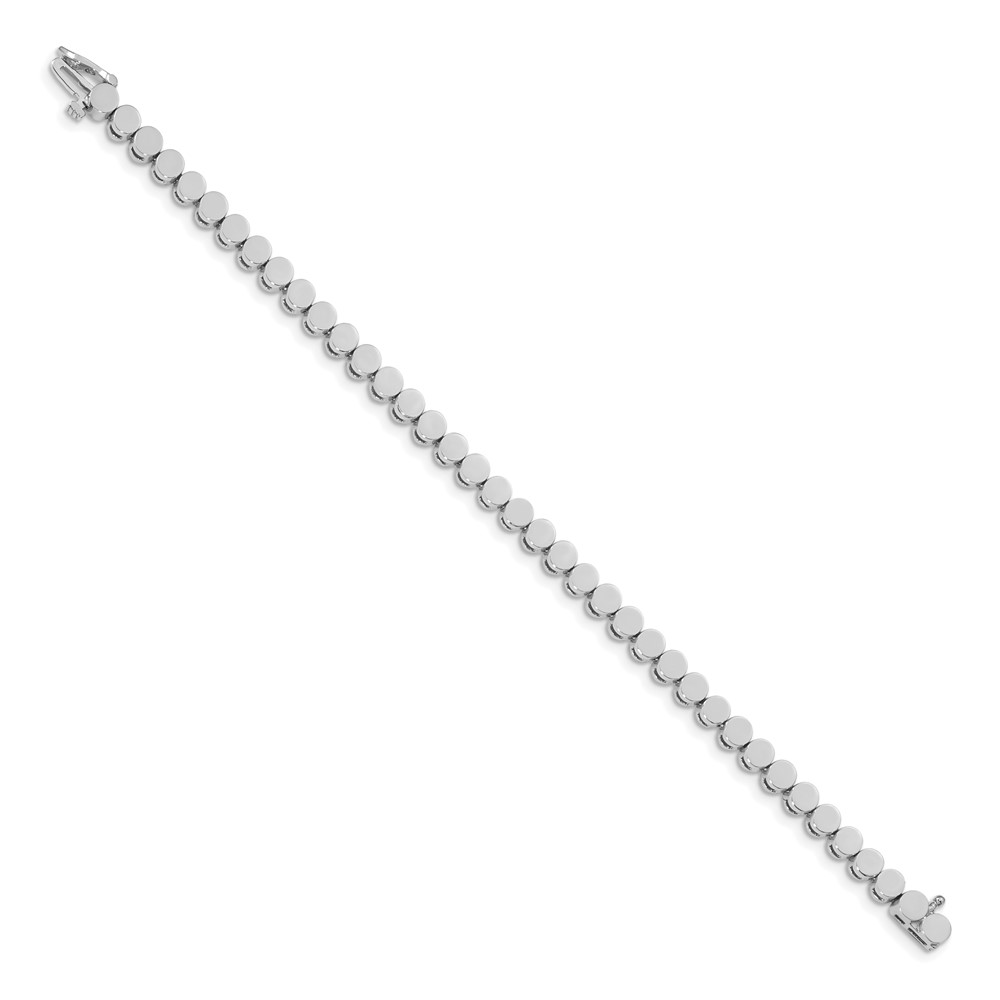 14k White Gold Holds 39 Stones up to 3mm Round Add-a-Diamond 7 inch Bracelet (X861W)