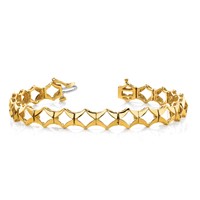 14K Yellow Gold Holds 21 Stones Up to 2.75mm Add-a-Diamond Tennis Bracelet, 7" view 5