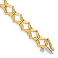 14K Yellow Gold Holds 21 Stones Up to 2.75mm Add-a-Diamond Tennis Bracelet, 7" view 1