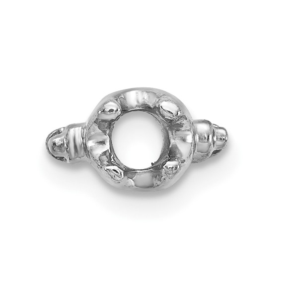 14k White Gold Head Holds up to 2.75mm for X864 Add-a-Diamond Bracelet