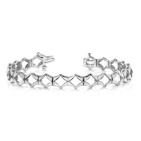 14K White Gold Holds 21 Stones Up to 2.75mm Add-a-Diamond Tennis Bracelet, 7" view 5