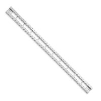 14K White Gold Tennis Jacket Blank view 2