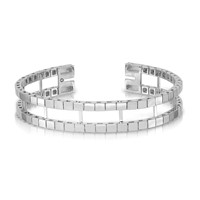14K White Gold Tennis Jacket Blank view 3