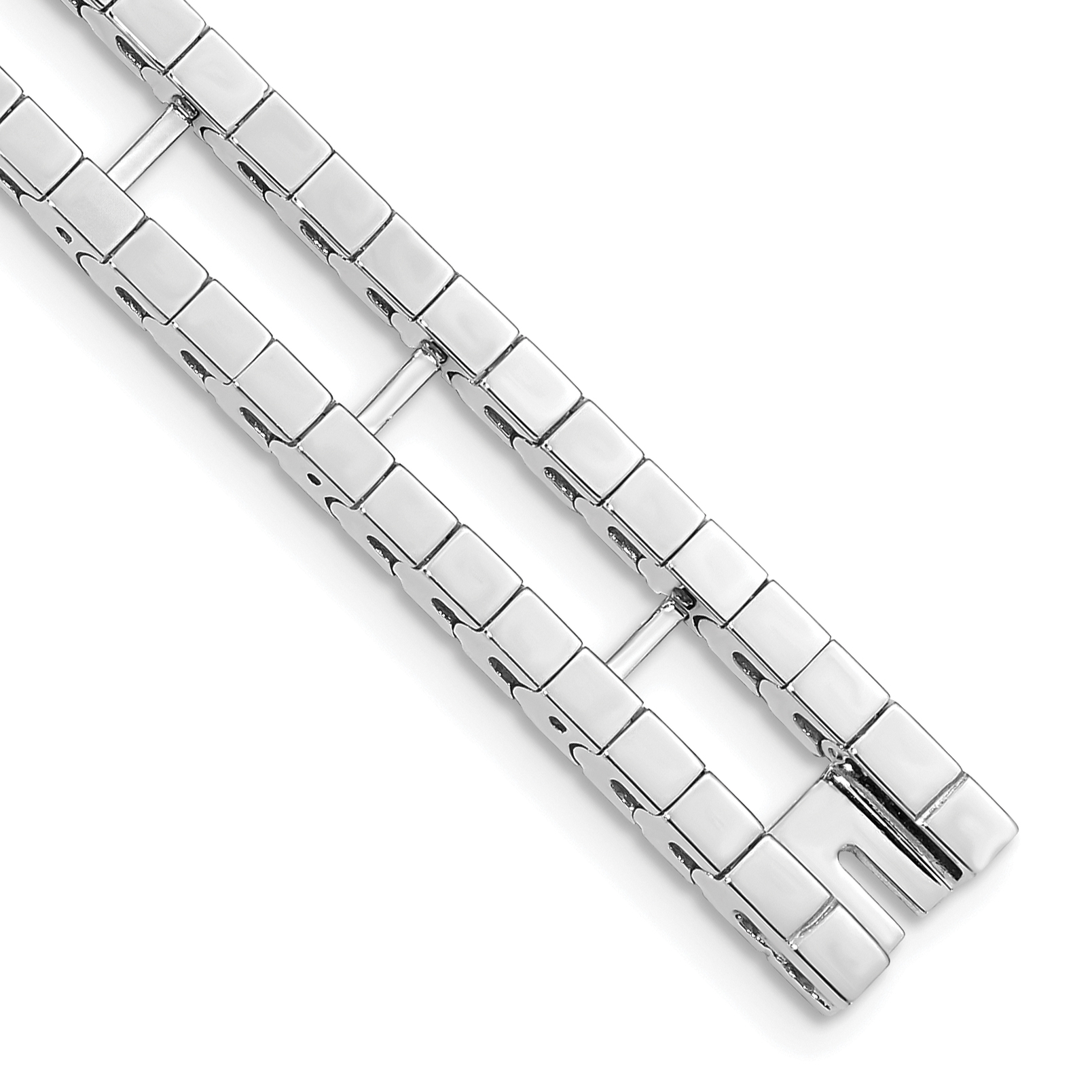 14k White Gold Tennis Jacket Blank (X867/3.5W-6.5)