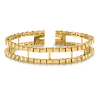 14K Yellow Gold Tennis Jacket Blank view 3