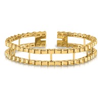 14K Yellow Gold Tennis Jacket Blank view 5