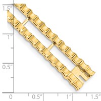 14K Yellow Gold Tennis Jacket Blank view 4