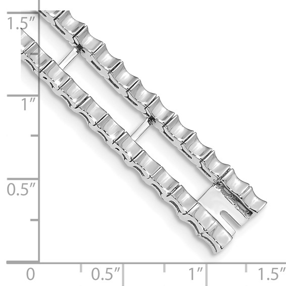 14k White Gold Tennis Jacket Blank (Per Inch)