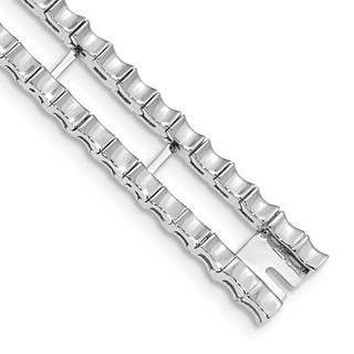 14k White Gold Tennis Jacket Blank (Per Inch)