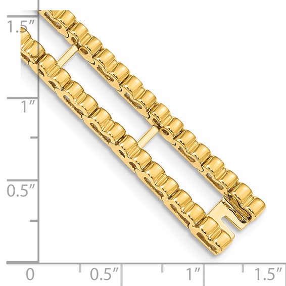 14k Tennis Jacket Blank (Per Inch)