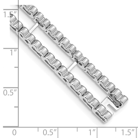 14k White Gold Tennis Jacket Blank (Per Inch)