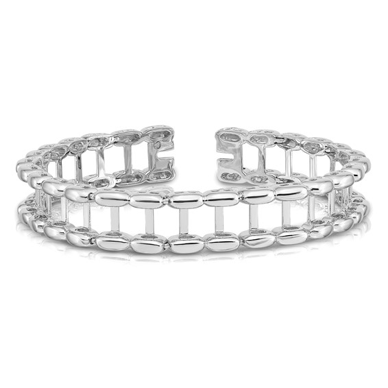 14k White Gold Tennis Jacket Blank (Per Inch)