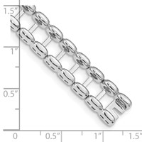 14K White Gold Tennis Jacket Blank view 4