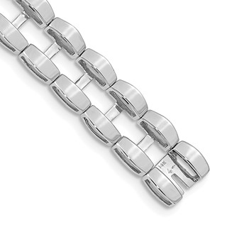 14k White Gold Tennis Jacket Blank (Per Inch)