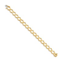 14K Yellow Gold Holds 19 Stones Up to 3.25mm Add-a-Diamond Tennis Bracelet, 7" view 2