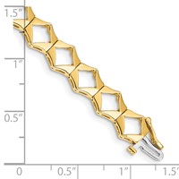 14K Yellow Gold Holds 19 Stones Up to 3.25mm Add-a-Diamond Tennis Bracelet, 7" view 4