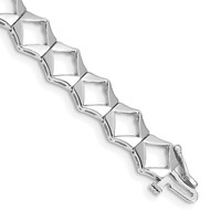14K White Gold Holds 19 Stones Up to 3.25mm Add-a-Diamond Tennis Bracelet, 7" view 1
