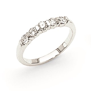 14k White Gold VS Diamond Anniversary Band