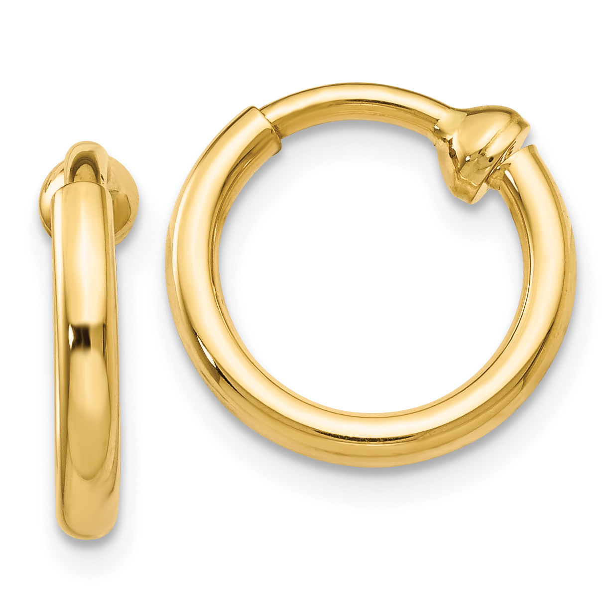 14k Non-Pierced Hoop Earrings (X93)