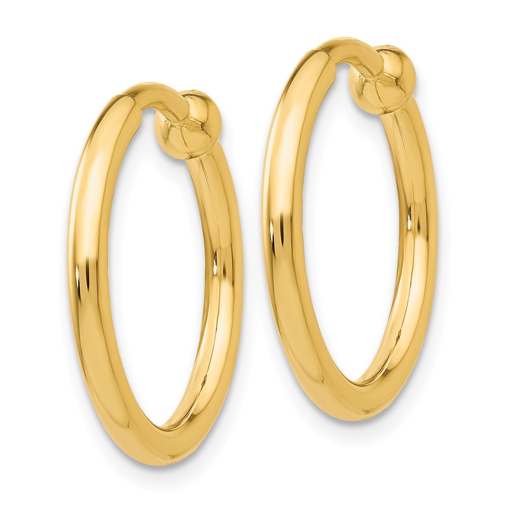 14k Non-Pierced Hoop Earrings (X94)