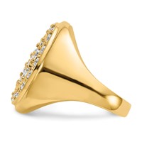 IB Goodman 14K Yellow Gold 2 Carat Aaa Diamond Mens Cluster Ring view 3