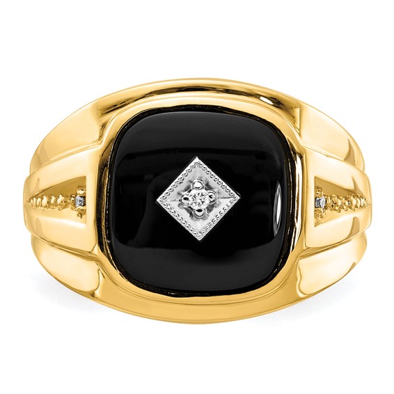 Men's Onyx & Diamond Rings