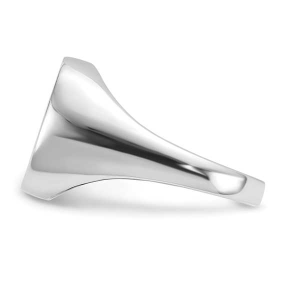 IB Goodman 14k White Gold Holds Cushion Onyx and 1-1.3mm Diamond Mens Ring Mounting