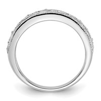 14K White Gold 3mm Filigree Wedding Band view 2