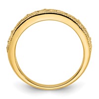 14K 3mm Yellow Gold Filigree Wedding Band view 2