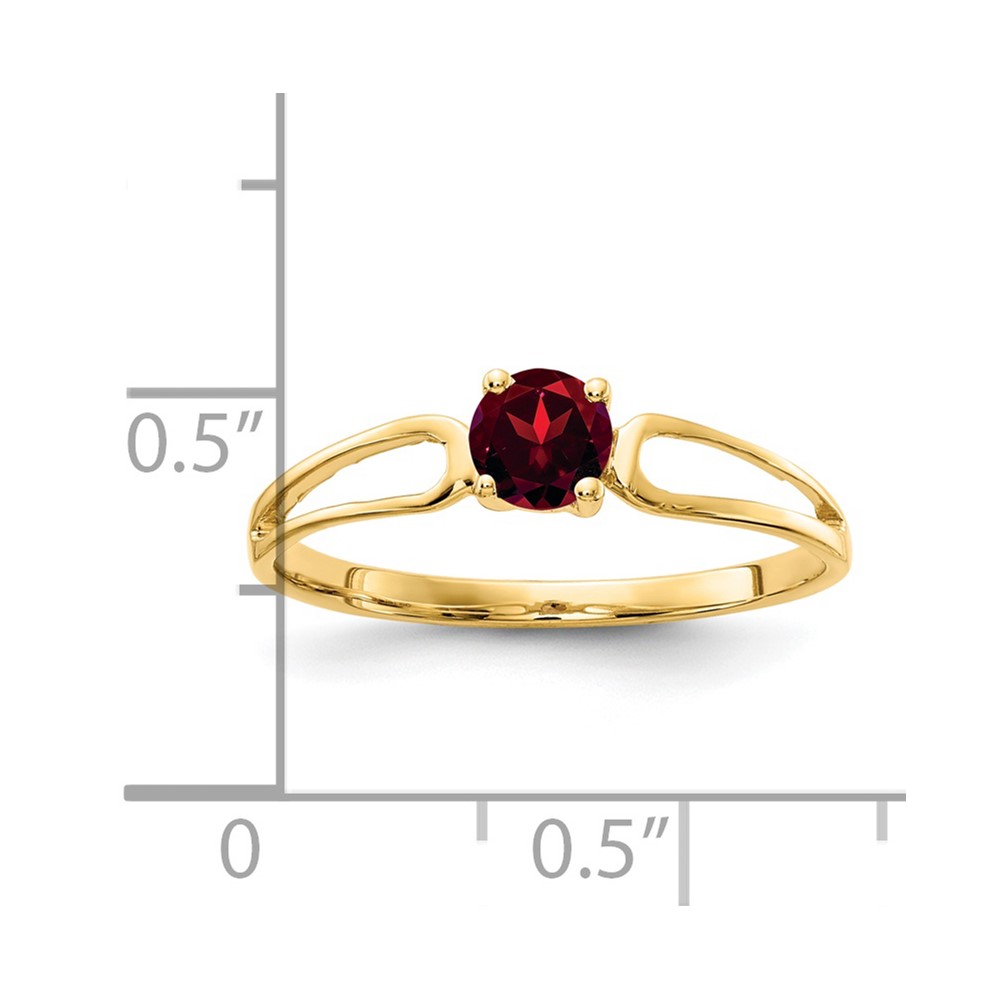 14k 4mm Garnet ring (X9674GA)
