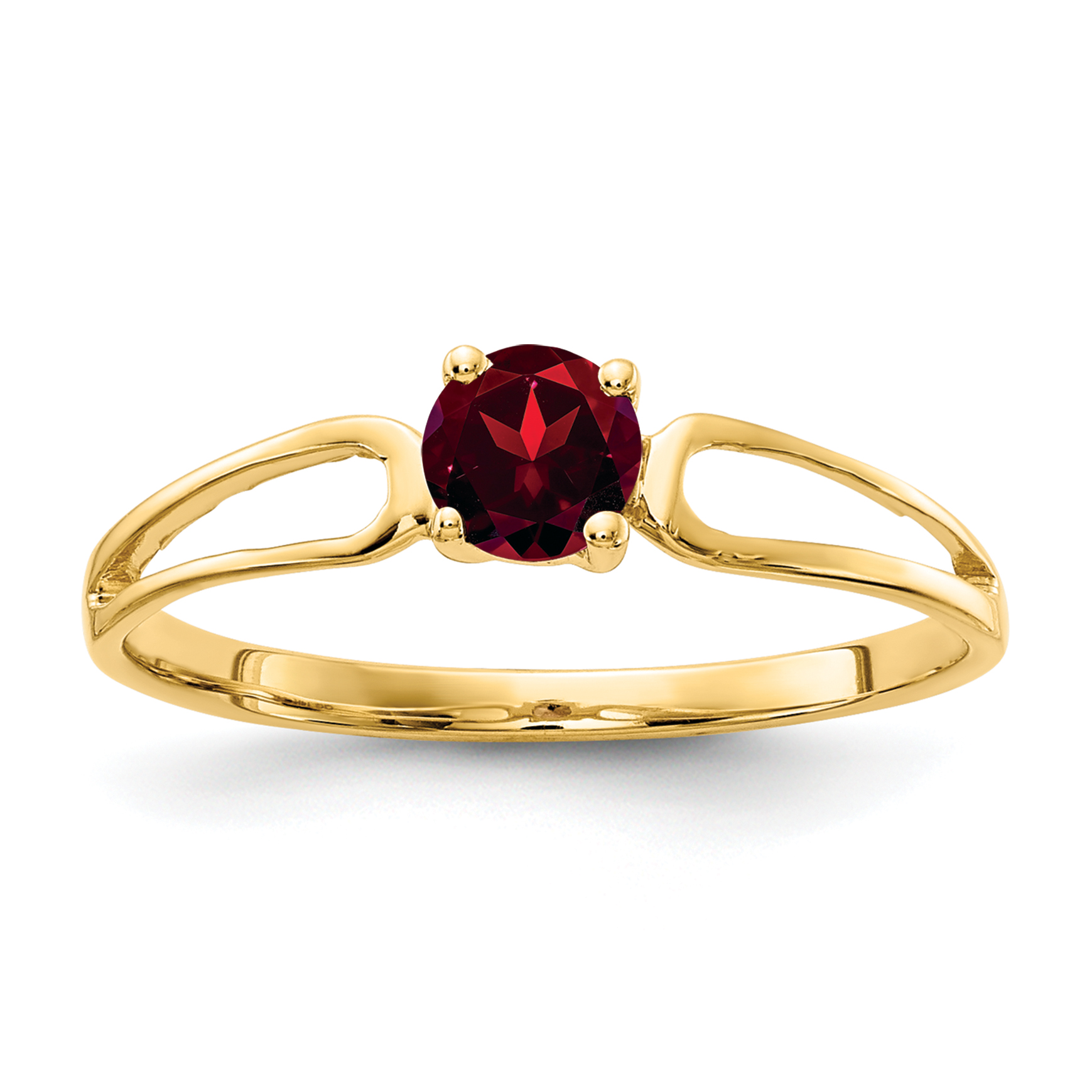 14k 4mm Garnet ring (X9674GA)