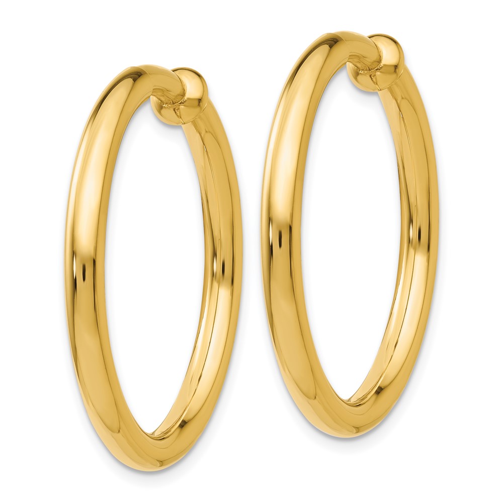 14k Non-Pierced Hoop Earrings (X98)