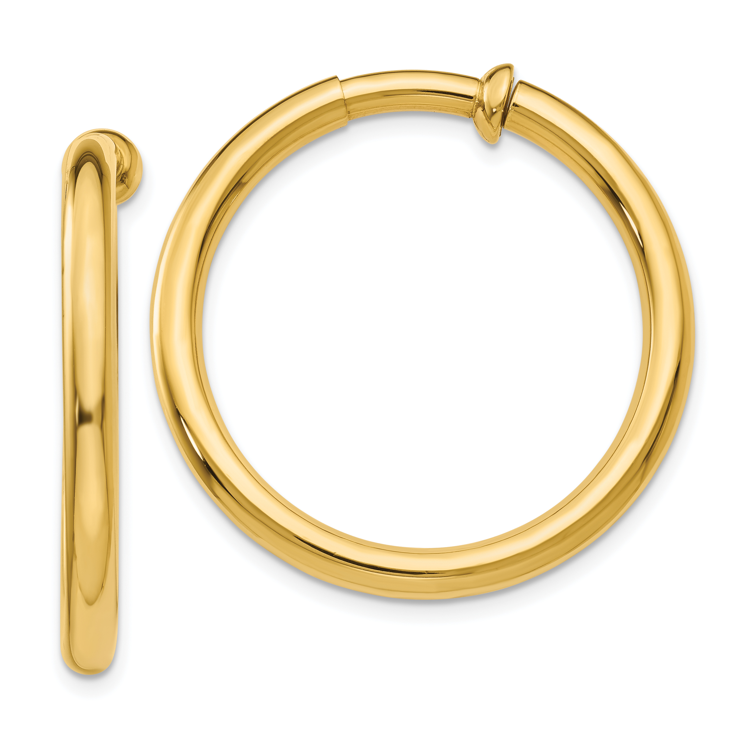 14k Non-Pierced Hoop Earrings (X98)