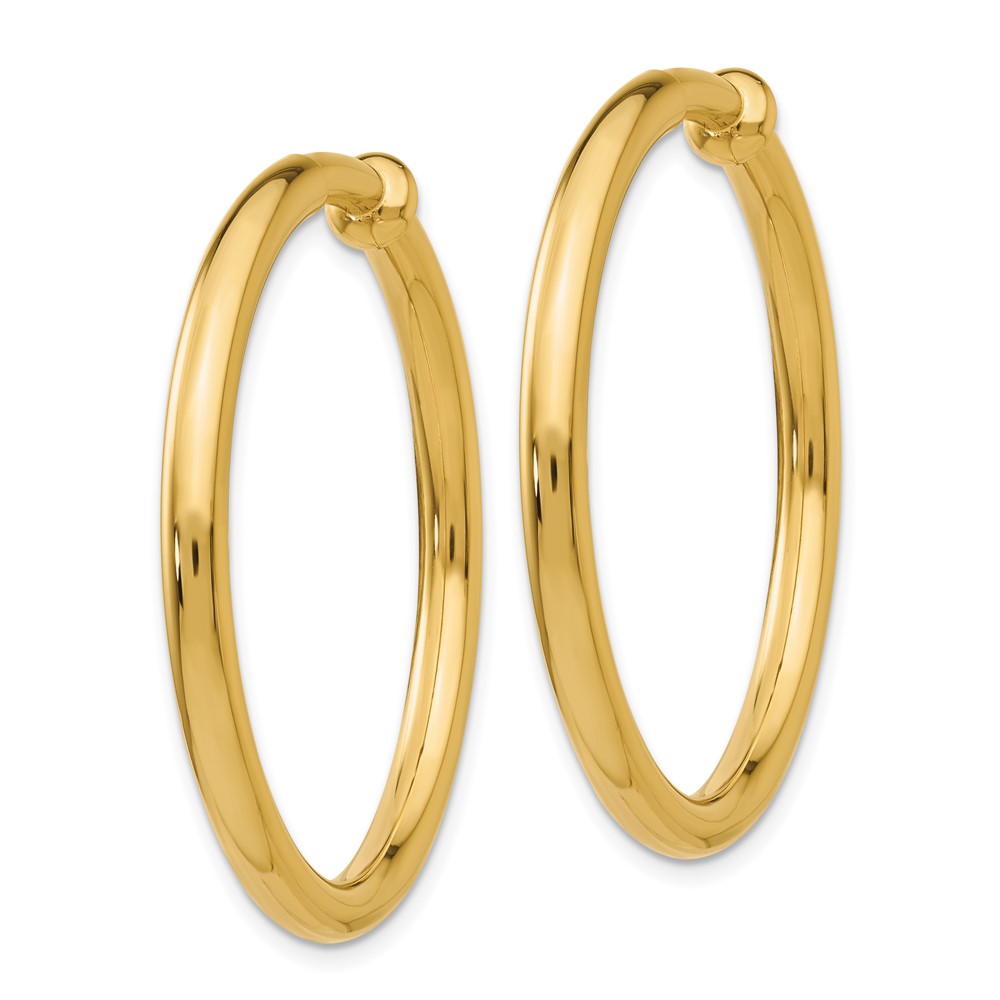 14k Non-Pierced Hoop Earrings (X99)