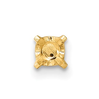 14k 4.25mm Round Single Stud Earring Mountings