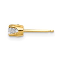 14K 1 5 Carat Single Stud AA Diamond Earring view 2