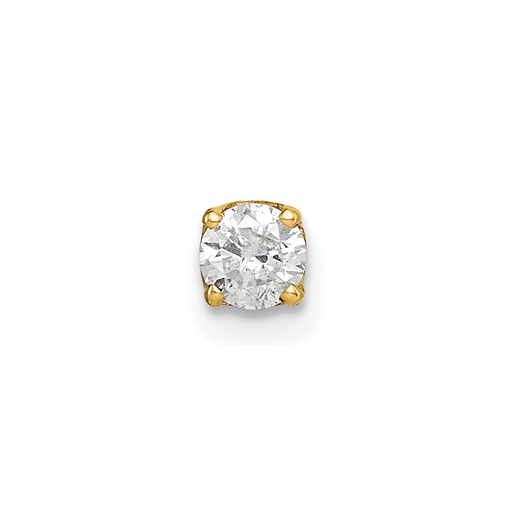 14K 1 5 Carat Single Stud AA Diamond Earring
