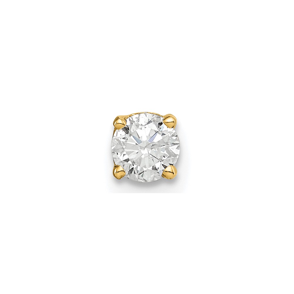 14K Yellow Gold 0.25 Carat Single Stud AA Diamond Earring