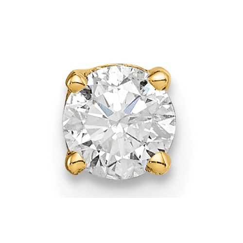 14K Yellow Gold 0.25 Carat Single Stud AA Diamond Earring