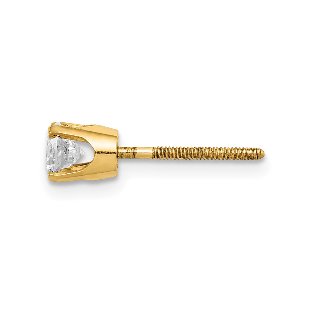 14k Single Stud Diamond Earring (XA8AA-S)