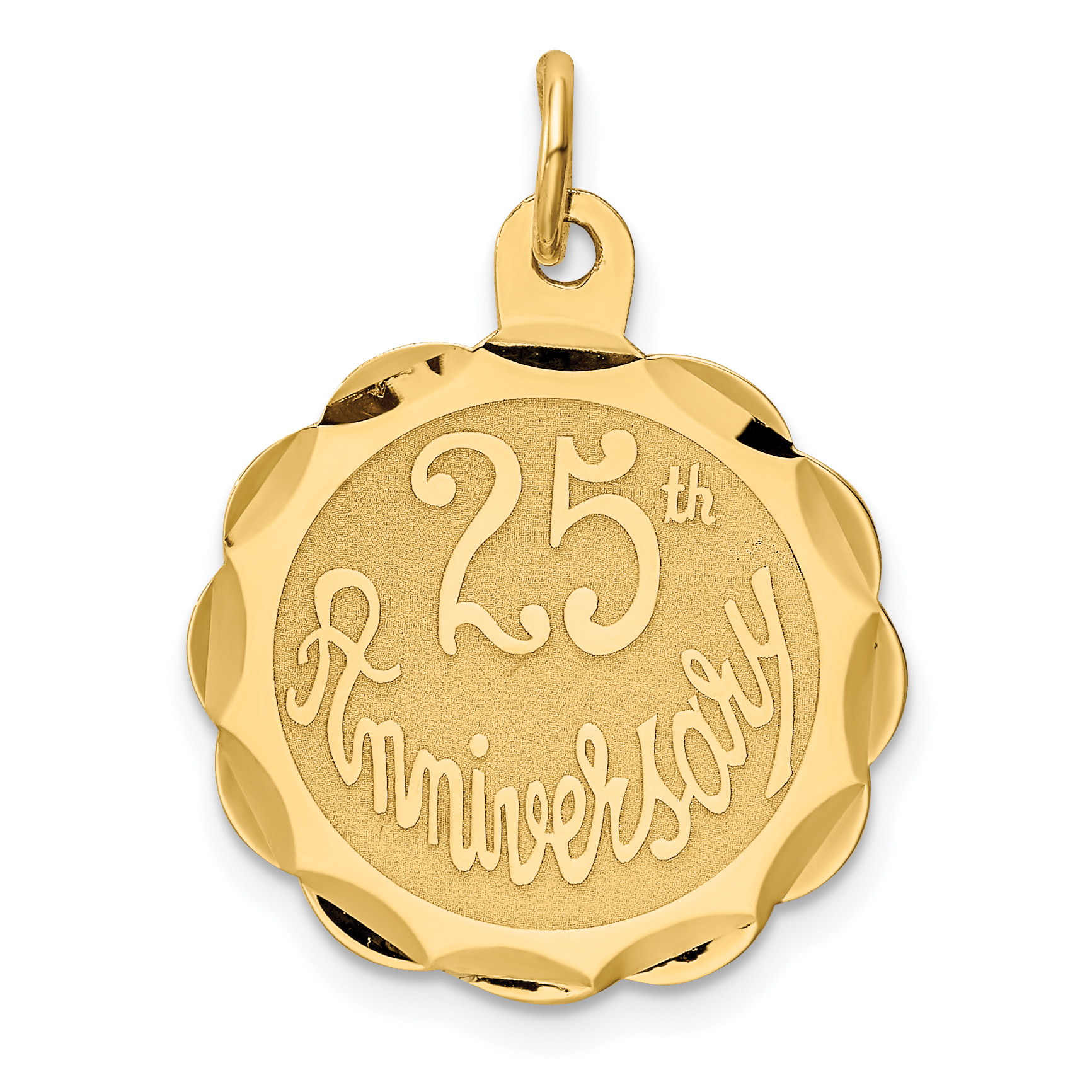 14k 25th ANNIVERSARY Disc Charm (XAC13)