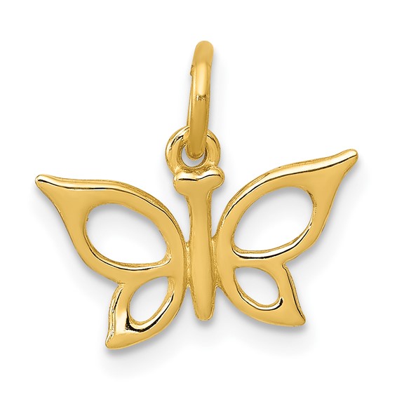 Gold Polished Butterfly Pendants