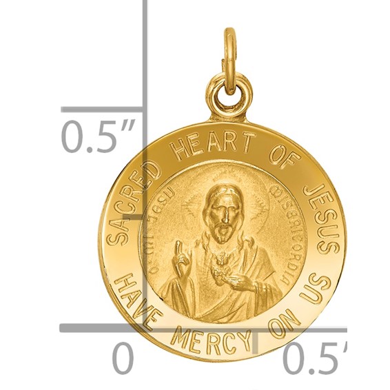 Gold Sacred Heart Pendants