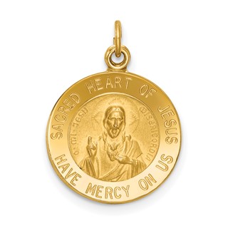 Gold Sacred Heart Pendants