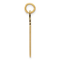 14K Yellow Gold Enameled Royal Flush Playing Cards Charm view 2