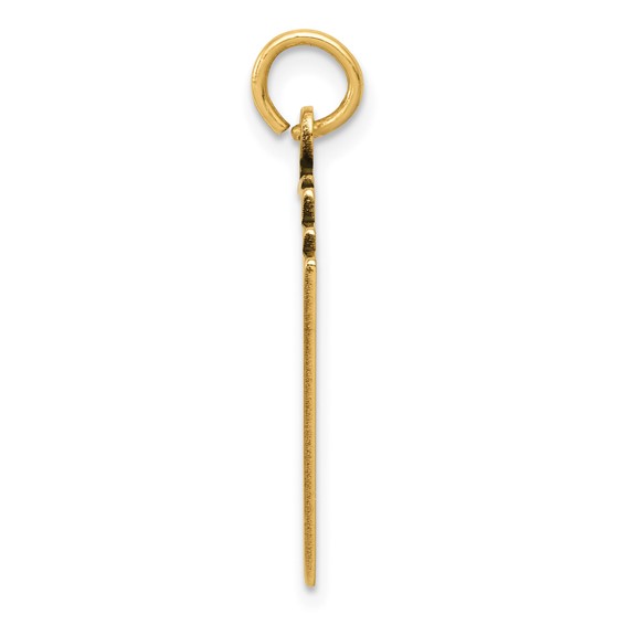 14k Enameled Royal Flush Playing Cards Charm