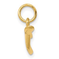 14K Yellow Gold Wishbone Charm view 2