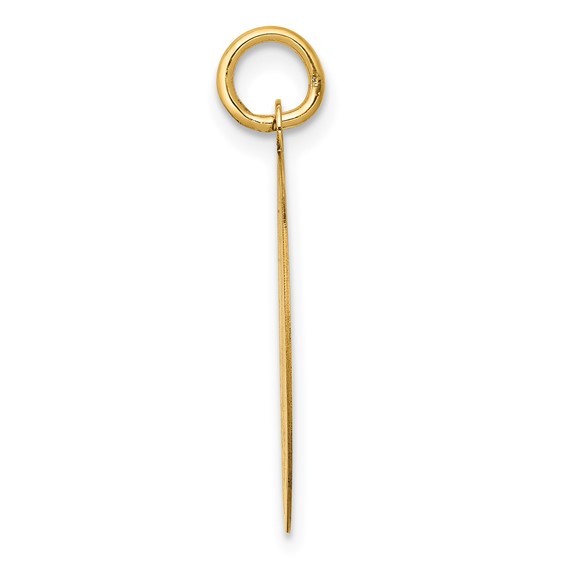 14k POODLE 20mm Engravable Disc Dog Charm